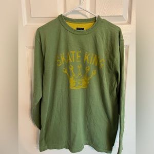 Mini Boden long sleeve boys green shirt